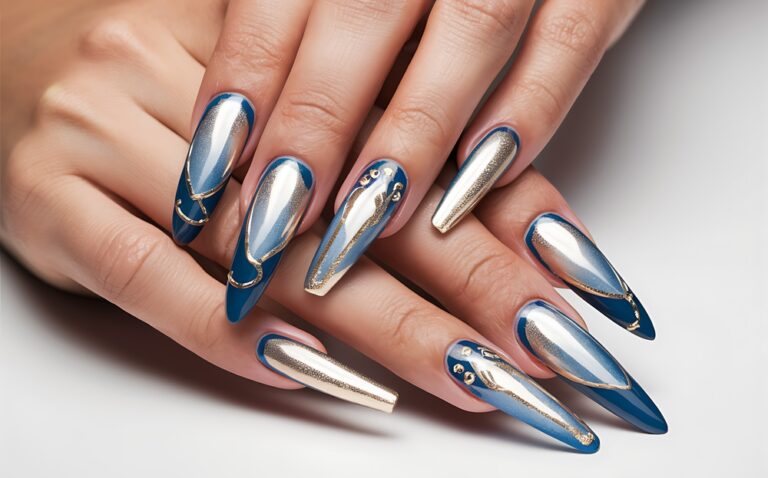 Nail art acrilica per diverse forme di unghie: tecniche su misura